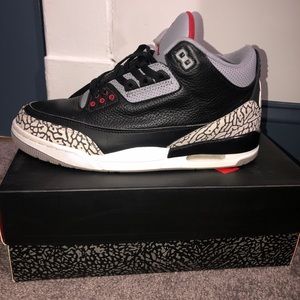 Black Cement retro 3 US 10.5